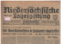 Preview: 3. und 14. August, Olympia 1936  (1 St.) Niedersächsische Tageszeitung Stadtausgabe1936